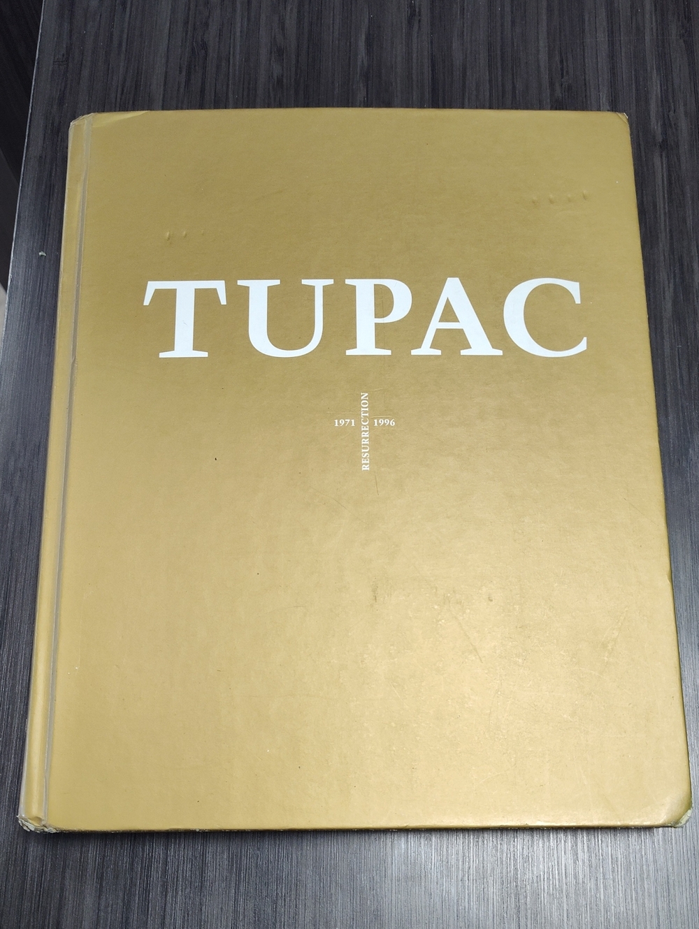 Tupac Hardcover Coffee Table Book - Gold Cover